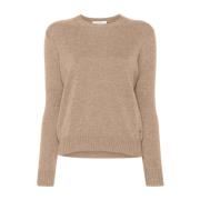 Kasjmier Gebreide Trui Taupe Bruin Max Mara , Beige , Dames