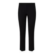 Zwarte Flared Broek Max Mara , Black , Dames