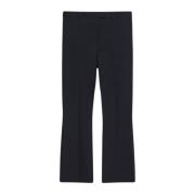 Donkerblauwe Cropped Broek Max Mara , Blue , Dames