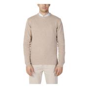 Beige Gebreide Trui Lange Mouwen Ronde Hals Sergio Tacchini , Beige , ...