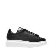 Leather sneakers Alexander McQueen , Black , Dames