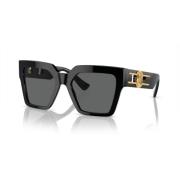 Zwart/Grijs Zonnebril Versace , Black , Dames