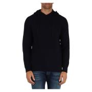 Premium Wollen Hoodie Replay , Blue , Heren