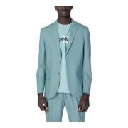 Groene Geknoopte Blazer Reverskraag Antony Morato , Green , Heren