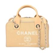 Pre-owned Canvas chanel-bags Chanel Vintage , Beige , Dames