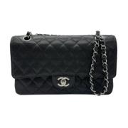 Pre-owned Leather chanel-bags Chanel Vintage , Black , Dames