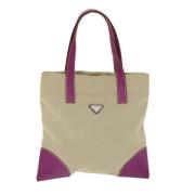 Pre-owned Canvas totes Prada Vintage , Beige , Dames