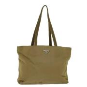 Pre-owned Fabric totes Prada Vintage , Beige , Dames