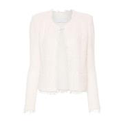 Ecru Bouclé Rande Jacket IRO , Pink , Dames