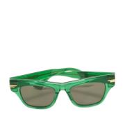 Pre-owned Acetate sunglasses Bottega Veneta Vintage , Green , Dames