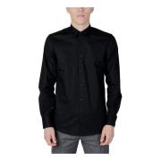 Zwarte longsleeve shirt klassieke stijl Antony Morato , Black , Heren