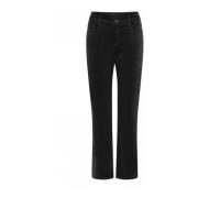 Ribfluwelen Broek 111-Zwart C.Ro , Black , Dames