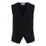 Streep Reis Gilet &Co Woman , Black , Dames