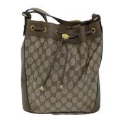 Pre-owned Canvas gucci-bags Gucci Vintage , Beige , Dames