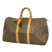 Pre-owned Canvas handbags Louis Vuitton Vintage , Brown , Dames