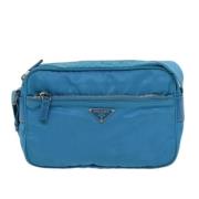 Pre-owned Canvas prada-bags Prada Vintage , Blue , Dames