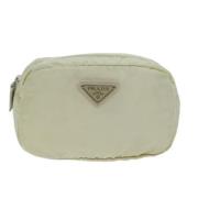 Pre-owned Fabric clutches Prada Vintage , Beige , Dames