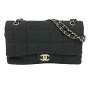 Pre-owned Canvas chanel-bags Chanel Vintage , Black , Dames