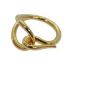 Pre-owned Metal rings Hermès Vintage , Yellow , Dames