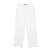 Witte Broek met Kralenversiering Fabiana Filippi , White , Dames