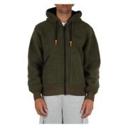 Sherpa hoodie met geborduurd logo Sun68 , Green , Heren