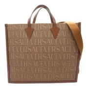 Pre-owned Cotton totes Versace Pre-owned , Brown , Dames