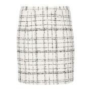 Tweed Check Rok Beige IRO , Beige , Dames