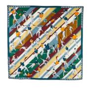 Pre-owned Silk scarves Hermès Vintage , Multicolor , Unisex