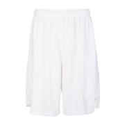 Sporty B Bermuda Shorts Wit Balenciaga , White , Heren