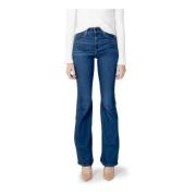 Blauwe Effen Dames Jeans met Rits Levi's , Blue , Dames