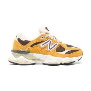 Gele Sneakers Mesh Paneling Chunky Sole New Balance , Yellow , Heren