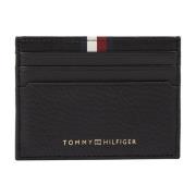 Zwarte Kaarthouder Portemonnee Tommy Hilfiger , Black , Heren