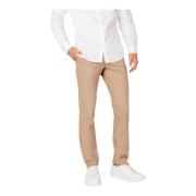 Beige Broek Rits Knoopsluiting Armani Exchange , Beige , Heren