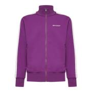 Paarse Track Jacket met Logo Palm Angels , Purple , Heren