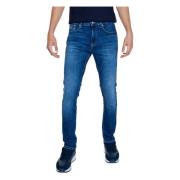 Blauwe Zip & Button Jeans met Zakken Tommy Jeans , Blue , Heren