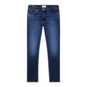 Blauwe Rits & Knoop Jeans Calvin Klein Jeans , Blue , Heren