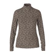 Luipaardprint Longsleeve Shirt Marc Cain , Multicolor , Dames