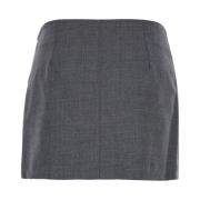 Grijze Wol Mini Rok Mauro Grifoni , Gray , Dames