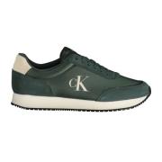 Groene Heren Sportieve Veterschoenen Calvin Klein , Green , Heren