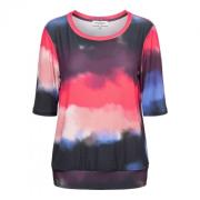 Waterverf Lijn Top - Roze Multi &Co Woman , Multicolor , Dames