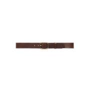 Eenvoudige Donkerbruine Leren Riem Depeche , Brown , Dames