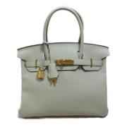 Pre-owned Leather hermes-bags Hermès Vintage , Gray , Dames