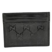 Pre-owned Coated canvas wallets Gucci Vintage , Black , Heren