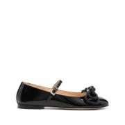 Zwarte Lakleren Ballerina Flats Mach & Mach , Black , Dames