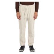 Fluweelrib Low Carrot Fit Broek Jacob Cohën , Beige , Heren