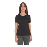 T-shirt met korte mouwen en ronde hals Liu Jo , Black , Dames