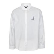 Simon Shirt Lange Mouw Visser Logo Jacquemus , White , Heren