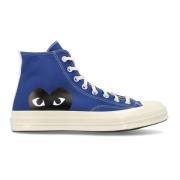 Blauwe Chuck 70 CGD Hi Sneakers Comme des Garçons Play , Blue , Heren