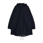 Blauwe jas met capuchon en trekkoord Comme des Garçons , Blue , Heren