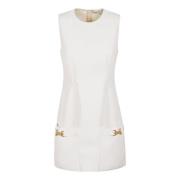 Witte Elegante Jurk Aw24 Stella McCartney , White , Dames